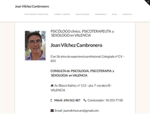 Tablet Screenshot of joanvilchez.com
